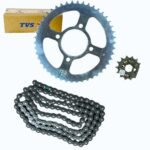 Kit Arrastre TVS Raider 125 Original Piñón Corona y Cadena