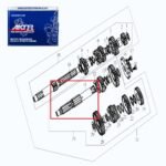 Eje de Salida AKT TTR 180 TTX 180 Repuesto Moto - Imagen 4