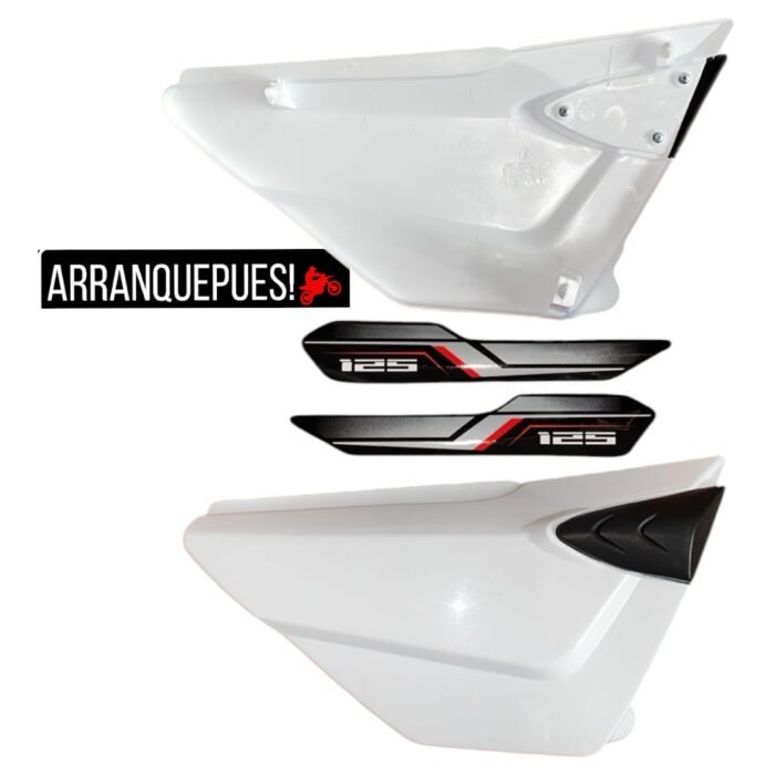 JUEGO TAPAS AKT 125 SL(NKD) BLANCO MV TPG - Imagen 2